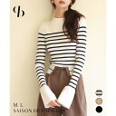 SAISON DE PAPILLON 【選べる2type】前後2wayボウタイリボンニット トップス