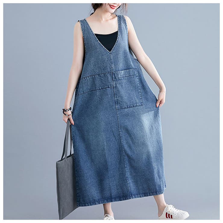 BACKYARD FAMILY デニム サロペット ワンピース pmysaro01 パンツ・ズボン