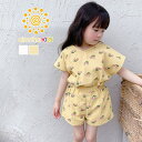 【8/11まで5%OFFクーポン】aimoha kids aimoha-KIDS- チェリー柄セットアップ キッズ 半袖 tシャツ ハーフパンツ 上下セット 半袖 かわいい綿90% 女の子 綿 コットン 韓国 ライク おしゃれ ベビー 子供服 韓国子供服