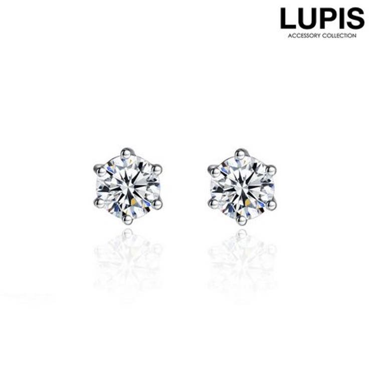 【10％OFFクーポン！2/10(火)1:59まで】LUPIS キュービックジルコニアラウンドピアス 【アクセサリー アクセ レディース 女性 激安 ギフト プレゼント おしゃれ 人気春夏オールシーズン シルバー 大人 シンプル 上品 高級感 デイリー】