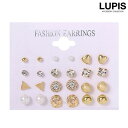 LUPIS ワンポイントデザインピアスセット 【セットピアス ピアス セット シンプル パール レディース ストーン ハート 小さめ かわいい 上品 プチプラ ...