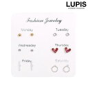 LUPIS 6daysシンプルピアスセット 【アクセサリー アクセ レディース 女性 激安 ギフト プレゼント おしゃれ 人気 春夏 秋冬オールシーズン】 アク...