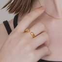 LUPIS 【金属アレルギー対応 316L】シンプルオープンステンレスリング アクセサリー