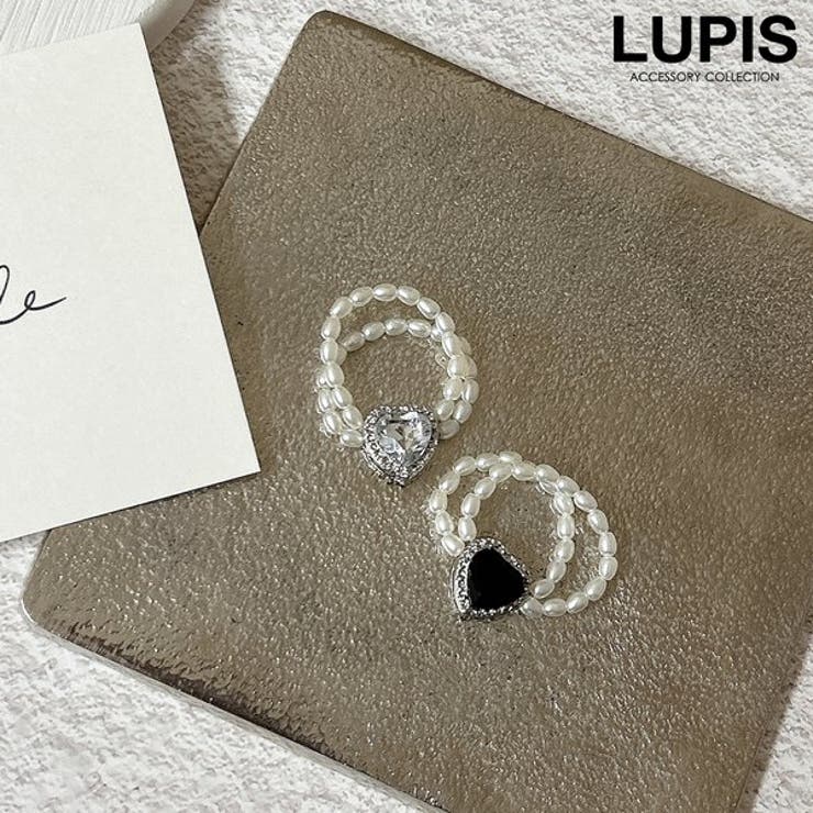 LUPIS ハートジュエルパールリング アクセサリー
