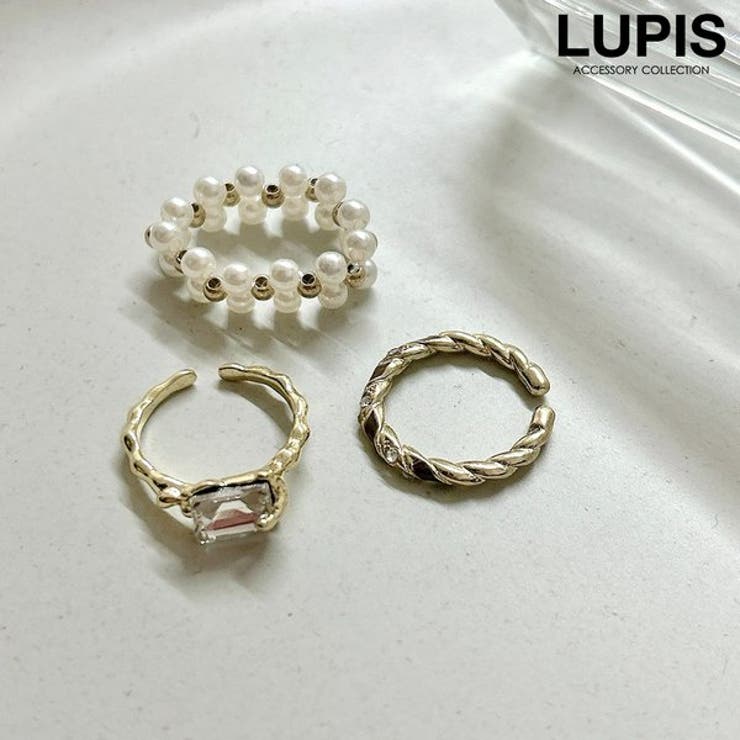 【ポイント2倍＆クーポン！3/11(水) 1:59まで】LUPIS ラグジュアリーデザインリング アクセサリー