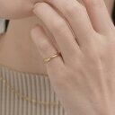 LUPIS 【金属アレルギー対応 316L】ウェーブラインステンレスピンキーリング アクセサリー