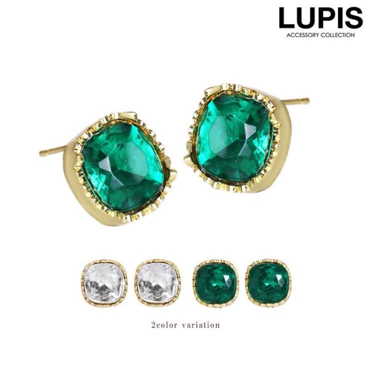 Other - LUPIS ラウンドスクエアドロップビジューピアス【S925ポスト】 アクセサリー