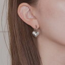 LUPIS 【金属アレルギー対応 316L】2wayハートステンレスフープピアス アクセサリー