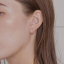 LUPIS 【金属アレルギー対応 316L】キャッチレスジルコニアステンレスフープピアス アクセサリー