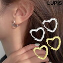 LUPIS ハートフレームフープピアス アクセサリー
