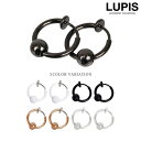 【5/10限定 15%OFFクーポン】LUPIS キャプティブビーズフープイヤリング アクセサリー