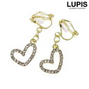 LUPIS ハートフレームストーンイヤリング アクセサリー