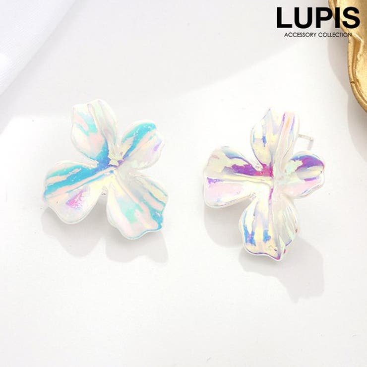 LUPIS オーロラフラワーイヤリング アクセサリー