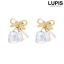 【10%OFFクーポン!11/27(木)1:59まで】LUPIS リボン×ベルイヤリング【クリップ式】 アクセサリー