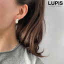 【5/16 1:59まで 5%OFFクーポン】LUPIS メタルプレートフープイヤリング アクセサリー