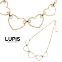 LUPIS 5連オープンハートネックレス 【アクセサリー アクセ レディース 女性 激安 ギフト プレゼント おしゃれ 人気 春夏 秋冬オールシーズン】 アクセ...