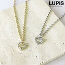 LUPIS オープンハートパヴェネックレス アクセサリー