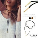 LUPIS ゴールドポイントスエードチョーカーネックレス アクセサリー