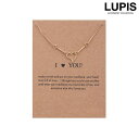 【5/16 1:59まで 5%OFFクーポン】LUPIS ハート×バーシンプルネックレス アクセサリー