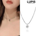 LUPIS ハート×ラインストーンネックレス 【アクセサリー アクセ レディース 女性 激安 ギフト プレゼント おしゃれ 人気 春夏 秋冬 オールシーズン】 ...