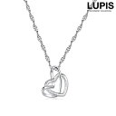 LUPIS ツインハートフレームネックレス 【アクセサリー アクセ レディース 女性 激安 ギフト プレゼント おしゃれ 人気 春夏 秋冬 オールシーズン】 ア...