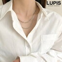 【5/16 1:59まで 5%OFFクーポン】LUPIS フィガロチェーン2連ネックレス【ネックレス レディース 2連 チェーン フィガロチェーン シンプル ゴ...