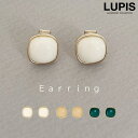 【5/10限定 15%OFFクーポン】LUPIS ラウンドスクエアドロップイヤリング 【イヤリング クリップ式イヤリング ラウンドスクエア ストーン ぷっくり ...