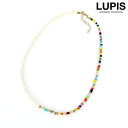 【5/16 1:59まで 5%OFFクーポン】LUPIS アシンメトリーカラービーズネックレス 【ネックレス ビーズ レディース カラフル アシンメトリー 韓国...