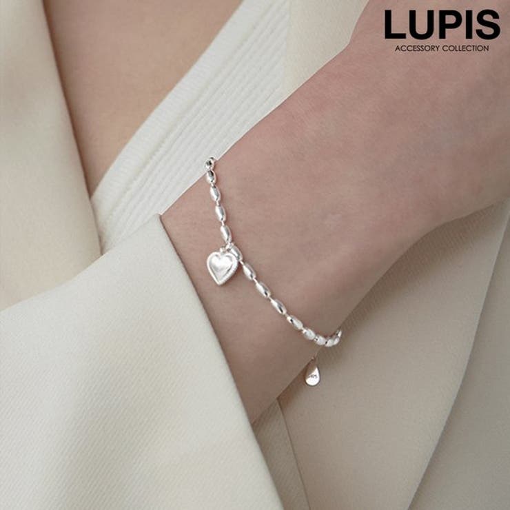 【10%OFFクーポン!11/27(木)1:59まで】LUPIS ボールチェーンメタルハートブレスレット アクセサリー