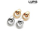 LUPIS ツインリングメタルイヤリング【クリップ式】 アクセサリー