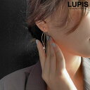 【5/16 1:59まで 5%OFFクーポン】LUPIS ウェーブ×チェーンイヤリング【ネジバネ式】 アクセサリー