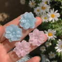 【10%OFFクーポン!11/27(木)1:59まで】LUPIS ペールカラーフラワーイヤリング【クリップ式】 アクセサリー