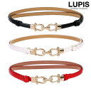 LUPIS エナメル調ビットベルト 【プチプライス 幅細 華奢 上品 定番 ギフト プレゼント おしゃれ 人気 トレンド レディース 女性 アクセサリー 春夏 ...