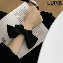 LUPIS マットサテンリボンシュシュ ヘアアクセサリー