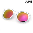 【7/11 1:59まで 5%OFFクーポン】LUPIS クリアフレームミラーサングラス 【サングラス メガネ アイウェア アクセサリー アクセ レディース 女...