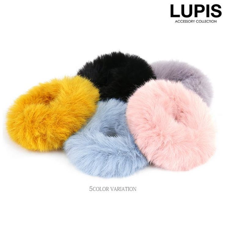 樂天商城 - LUPIS シンプルカラーファーシュシュ【小ぶり ヘアアクセサリー】 ヘアアクセサリー