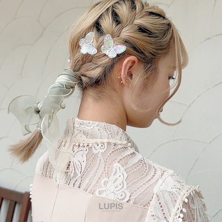 LUPIS オーガンジーリボンヘアゴム ヘアアクセサリー