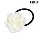 【マラソン期間中 5%OFFクーポン】LUPIS ホワイトローズヘアゴム 【プチプラ ヘアゴム 韓国ガーリー 韓国ファッション 上品 フェミニン 薔薇 花 フラワー バラ ホワイト ローズ ヘアアクセサリー 韓国 激安 安い 春 夏 秋 冬 春夏 秋冬】