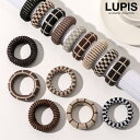 【10%OFFクーポン!11/27(木)1:59まで】LUPIS デザインジャージヘアゴム 【ヘアゴム ヘアアクセサリー 幅広 ジャージ ワイド チェッカーフラ...