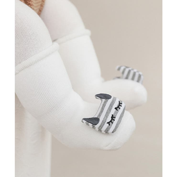 aimoha kids 【mosox】かわいい動物モチーフ付き滑り止め入りkids靴下5点セット インナー・下着