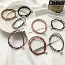 【4/27 9:59まで 10%OFFクーポン】LUPIS パールポイント3連ヘアゴム ヘアアクセサリー