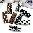 【5/16 1:59まで 5%OFFクーポン】LUPIS アニマル×ドット柄パッチンヘアピン【ヘアアクセサリー】 ヘアアクセサリー