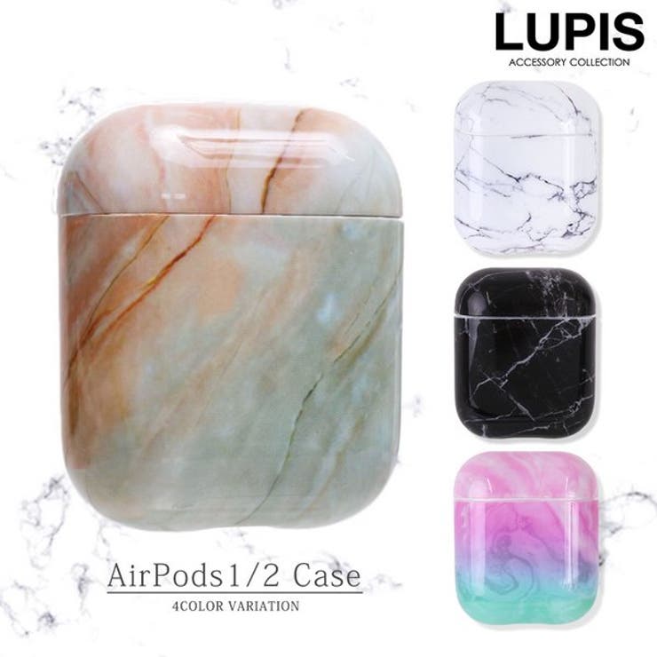 【10％OFFクーポン！12/11(木)1:59まで】LUPIS マーブルAirPodsケース【Ai ...