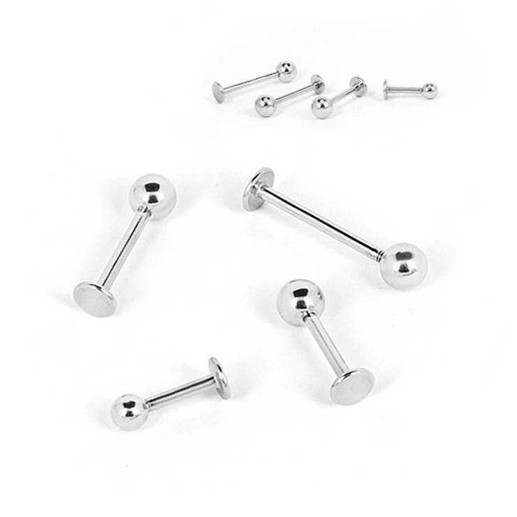 LUPIS 【16G】シルバーシンプルラブレットスタッドボディピアス アクセサリー