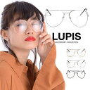 LUPIS メタルフレームティアドロップ伊達メガネ【大きめ】 小物(4)