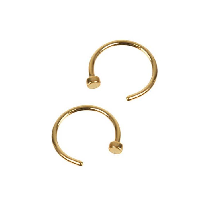 LUPIS 【20G】スタンダードノストリルリングボディピアス 鼻ピアス アクセサリー