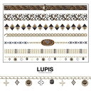 【5/10限定 15%OFFクーポン】LUPIS レオパードメタリックゴールドタトゥーシール アクセサリー
