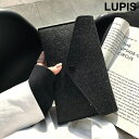 LUPIS フェルトマルチポーチ 【ポーチ 小物入れ フラットポーチ マルチポーチ 化粧ポーチ 眼鏡ケース シンプル 柔らかい フェルト 無地 雑貨 ブラック 激安 安い プチプラ 春 夏 秋 冬 春夏 秋冬 ルピス LUPIS】 寝具・インテリア雑貨