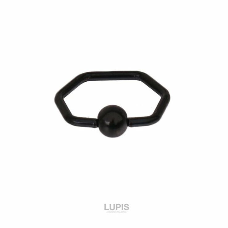 【10％OFFクーポン！1/29(木)1:59まで】LUPIS ≪16G≫ヘキサゴンキャプティブビーズリングボディピアス　【プチプラ 316L サージカルステンレス 軟骨 へリックス イヤーロブ シンプル ヘキサゴン 六角形 キャプティブ ボディピアス