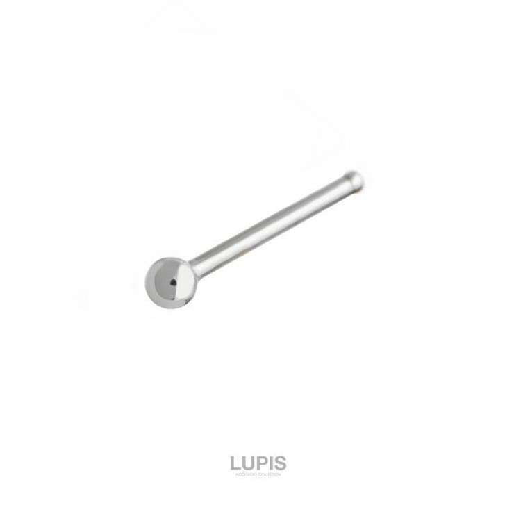 LUPIS 【18G】シンプルボールストレートノストリルボディピアス・鼻ピアス アクセサリー